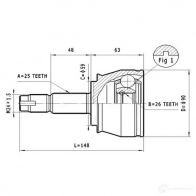 Шрус приводного вала, комплект STATIM HSO 31F c328 1229368160