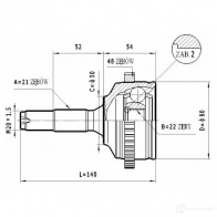 Шрус приводного вала, комплект STATIM c270 ACBY A0 1229367976