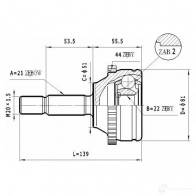 Шрус приводного вала, комплект STATIM MUE 3G Renault Megane (BA) 1 Хэтчбек 1.9 dTi (BA08. BA0N) 98 л.с. 1997 – 2001 c362