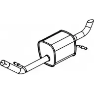 Задний глушитель KLARIUS 221157 PG865B 1194374279 221 141