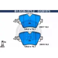 Тормозные колодки дисковые, комплект GALFER 25 617 25618 Bmw X1 (F48) 2 Кроссовер xDrive 20 i 178 л.с. 2020 – 2024 B1.G120-1573.2