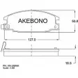Тормозные колодки, дисковые, комплект AKEBONO 21543 AN-248WKE 21544 1194440655