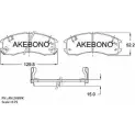 Тормозные колодки, дисковые, комплект AKEBONO 21379 21378 1194440662 AN-249WKE