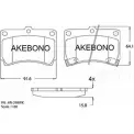 Тормозные колодки, дисковые, комплект AKEBONO 21654 1194440792 AN-298WKE 21655