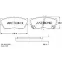 Тормозные колодки, дисковые, комплект AKEBONO AN-327WK 1194440900 21658 21657