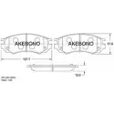 Тормозные колодки, дисковые, комплект AKEBONO 23826 AN-350SK 1194440962 21386