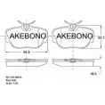 Тормозные колодки, дисковые, комплект AKEBONO 23458 1194441494 AN-4065K 23459