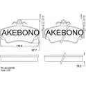 Тормозные колодки, дисковые, комплект AKEBONO 20238 AN-4087WK 20236 1194441596