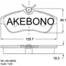 Тормозные колодки, дисковые, комплект AKEBONO 23409 1194441646 AN-4095K E13 90R-010296/001
