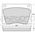 Тормозные колодки, дисковые, комплект AKEBONO 2 0027 1194441772 6RPCW AN-4126K