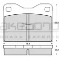 Тормозные колодки, дисковые, комплект AKEBONO 1194441826 AN-4142K 202 60 STRSC7C