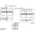 Тормозные колодки, дисковые, комплект AKEBONO 21614 1194442648 21615 AN-4321WK
