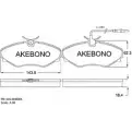 Тормозные колодки, дисковые, комплект AKEBONO 1194442798 23099 23098 AN-4345WK