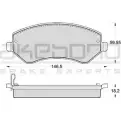 Тормозные колодки, дисковые, комплект AKEBONO AN-4536WK 23639 1194443528 2363 8