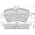 Тормозные колодки, дисковые, комплект AKEBONO 1194443668 2 4077 AN-4570K 5QLYQ