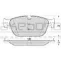 Тормозные колодки, дисковые, комплект AKEBONO 1194444106 2 5069 AN-4694WK 25070