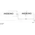Тормозные колодки, дисковые, комплект AKEBONO AN-544SKE 1194444633 23087 23086