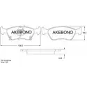 Тормозные колодки, дисковые, комплект AKEBONO 21976 AN-8007WK 1194445218 2 1975