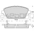 Тормозные колодки, дисковые, комплект AKEBONO AN-8052WKE 23095 1194445480 23 094