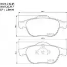 Тормозные колодки, дисковые, комплект AUTOMOTOR FRANCE 232 45 1194460723 PBP0085 24536