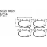 Тормозные колодки, дисковые, комплект AUTOMOTOR FRANCE PBP1051 20 635 20973 1194460762