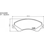 Тормозные колодки, дисковые, комплект AUTOMOTOR FRANCE PBP1338 1194460801 2448 5 QM3QQFT