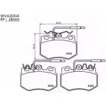 Тормозные колодки, дисковые, комплект AUTOMOTOR FRANCE PBP3180 1194460888 2161 4 21615