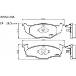 Тормозные колодки, дисковые, комплект AUTOMOTOR FRANCE 218 65 1194460940 7ZWH68 PBP4048
