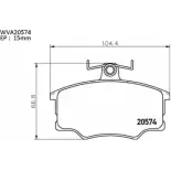 Тормозные колодки, дисковые, комплект AUTOMOTOR FRANCE 2057 4 0BVVYW 1194460982 PBP4286