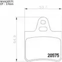 Тормозные колодки, дисковые, комплект AUTOMOTOR FRANCE 1194461079 9T29YB PBP9054 2 0575