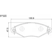 Тормозные колодки, дисковые, комплект AUTOMOTOR FRANCE 8O1OX25 2 3205 1194461093 PBP9613