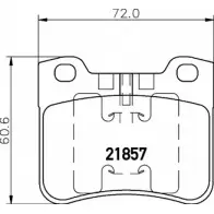 Тормозные колодки, дисковые, комплект BELACO 1194461771 WOM74 2185 7 BC1109