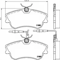 Тормозные колодки, дисковые, комплект BELACO 21 888 21889 1194461780 BC1124