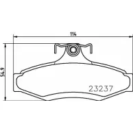 Тормозные колодки, дисковые, комплект BELACO 1194461875 BC1336 AJV7L 23 237