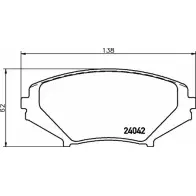 Тормозные колодки, дисковые, комплект BELACO BWU8G45 BC1758 240 42 1194462328
