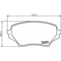 Тормозные колодки, дисковые, комплект BELACO BC1893 DGYFR0E 1194462425 242 97