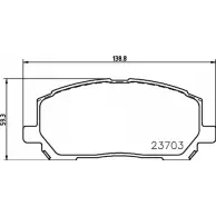 Тормозные колодки, дисковые, комплект BELACO BC1911 1194462447 5BZI7DW 2370 3