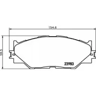 Тормозные колодки, дисковые, комплект BELACO 1194462465 BC1936 JPC2VVD 2398 3