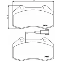 Тормозные колодки, дисковые, комплект BELACO BC4040 241 62 24687 1194462621