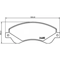 Тормозные колодки, дисковые, комплект BELACO 34TAQS 24 485 1194463354 BV1929