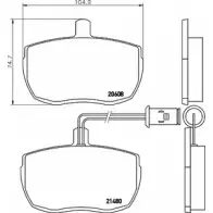 Тормозные колодки, дисковые, комплект BELACO 1194463396 BV656 2 0608 21480
