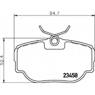 Тормозные колодки, дисковые, комплект BELACO 1194463428 66R80X BV981 23 458