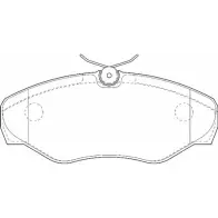 Тормозные колодки, дисковые, комплект OMNICRAFT 2134876 1194463570 HAMZ2001Y HAMJ2K0 21AZAA