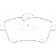 Тормозные колодки, дисковые, комплект OMNICRAFT 1194463620 2134978 HAM J2K021DDAA HAMZ2001CA
