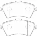 Тормозные колодки, дисковые, комплект OMNICRAFT 2135034 HAMJ2K02 1EHAA HAMZ2001DD 1194463647