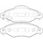 Тормозные колодки, дисковые, комплект OMNICRAFT 2135136 HAMZ2001DM HAMJ2K 021ESAA 1194463655