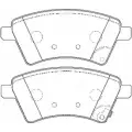 Тормозные колодки, дисковые, комплект OMNICRAFT HAMZ2001DN 1194463656 2135138 HAMJ2K0 21ETAA