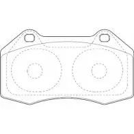 Тормозные колодки, дисковые, комплект OMNICRAFT 1194463682 2135192 HAM J2K021FWAA HAMZ2001EQ