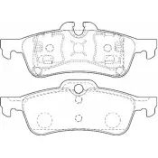 Тормозные колодки, дисковые, комплект OMNICRAFT HAMZ2200AC 2135648 1194463711 HAMJ2 M007BDAA