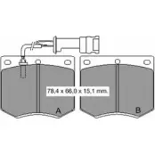 Тормозные колодки, дисковые, комплект VEMA ICYJZ 830812 1194463743 2 0793